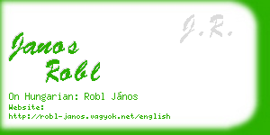 janos robl business card